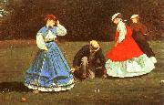 Winslow Homer The Croquet Game oil painting picture wholesale